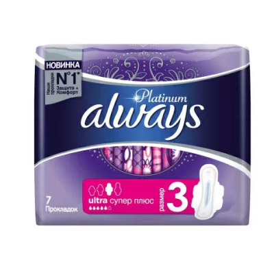 Always ультра platinum collection супер плюс ультратонкие 7 шт