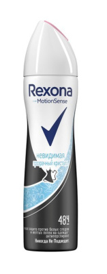 Rexona антиперспирант-дезодорант спрей Невидимая Прозрачный кристалл 150мл