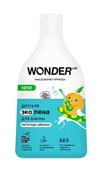 Wonder Lab экопена для ванны детская Непоседа абрикос 0,54л