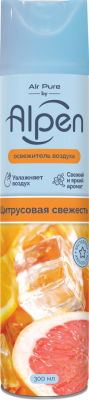 Alpen освежитель воздуха цитрусовая свежесть 300 мл