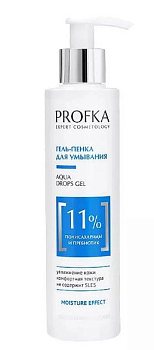 PROFKA гель пенка для умывания aqua drops gel с полисахаридами и пребиотиком 200 мл