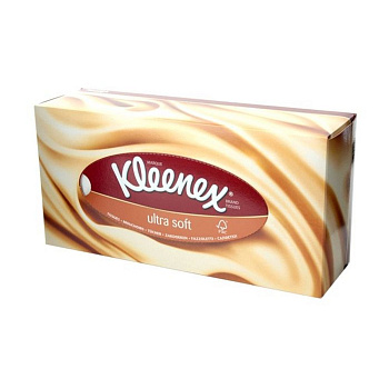 Kleenex салфетки в коробке ultra soft 56 шт