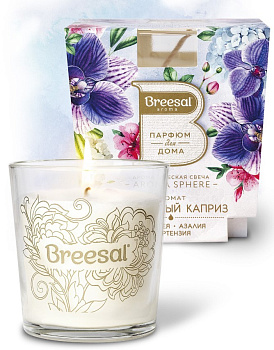 Breesal ароматическая свеча aroma sphere цветочный каприз 170г
