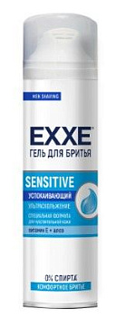 EXXE гель для бритья sensetive для чувствительной кожи 200 мл