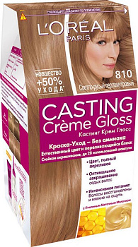 Краска для волос L'OREAL Casting Creme Gloss 810 Перламутрово-русый