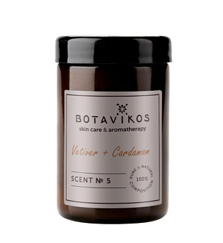 Botavikos аромасвеча натуральная vetiver cardamom ветивер кардамон 90 гр