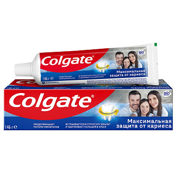 Colgate зубная паста максимальная защита от кариеса свежая мята 100 мл