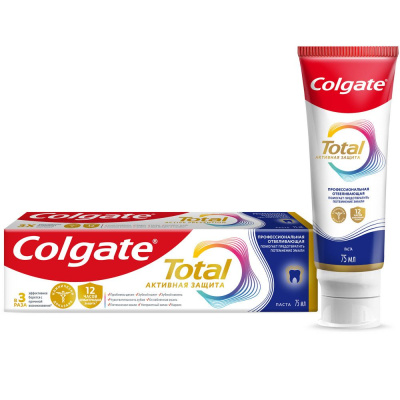Colgate зубная паста профессионал чистка отбеливающая 75 мл Уценка