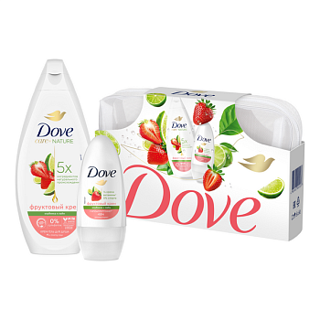 Dove клубничный крем 2024 6Х250+50 мл