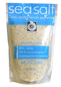 НЕГОЦИАНТЪ МОРСКАЯ Соль для ванн натуральная (дой-пак), 1000 г