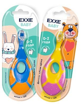 EXXE Baby зубнаящетка детская 0-2 года 1 шт
