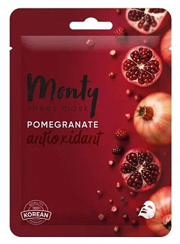 Monty антиоксидантная маска гранат 25 мл