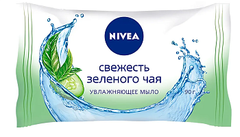 NIVEA мыло уход свежесть зеленого чая 90 гр