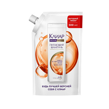 женский шампунь против перхоти защита от выпадения волос с витамином В3 и аминокислотами 500 мл дой пак