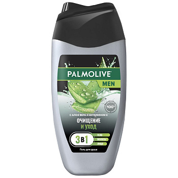 Palmolive Men гель для душа очищение и уход 3 в 1 для тела волос и лица 250 мл