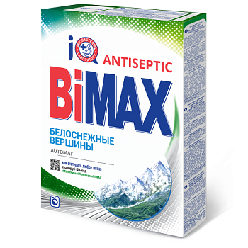 BiMax автомат белоснежные вершины стиральный порошок 400 гр