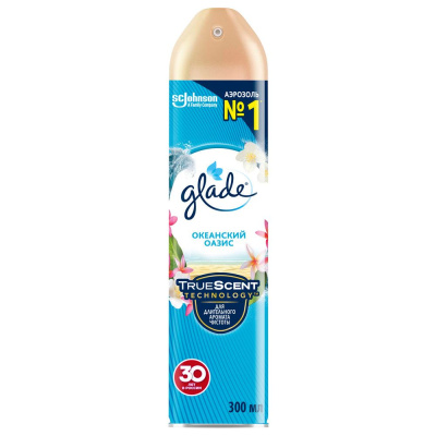 Glade освежитель воздуха аэрозоль океанский оазис 300 мл
