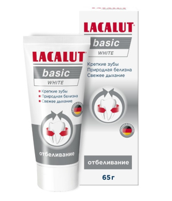 Lacalut зубная паста Basic white 65мл