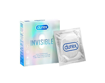 Durex презервативы ультратонкие Invisible 3шт