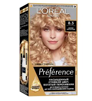 L'oreal Preference краска для волос 8.3 канны