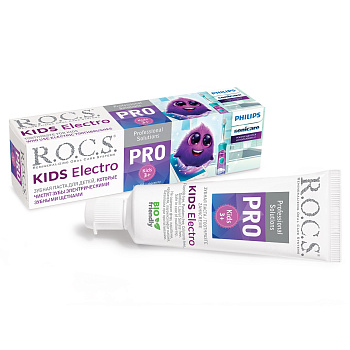 ROCS Kids Pro зубная паста для детей Electro 45г