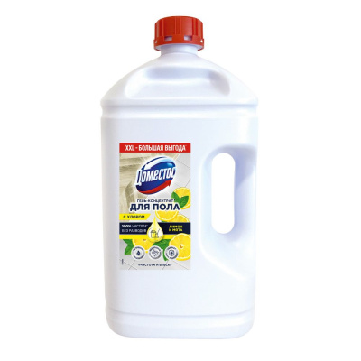 Доместос гель концентрат для пола лимон и мята 2,5 л Уценка