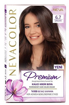 Nevacolor PRЕMIUM стойкая крем краска для волос 6.7 CHOCOLATE шоколад