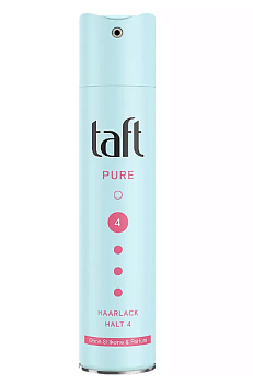 Taft ultra pure лак для волос без силикона и отдушек сверхсильная фиксация 250 мл