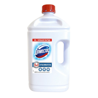 Доместос отбеливатель универсальный белоснежный 2,5 л Уценка