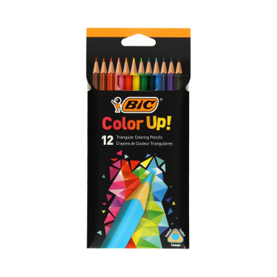 BIC Цветные. пласт. карандаши Color UP  ( кор. 24 цвета)