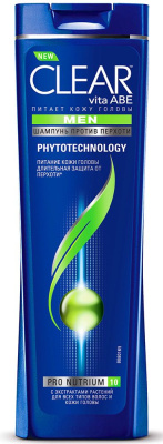 Клиар мужской шампунь против перхоти фитотехнология 400 мл