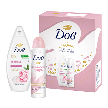 ПН Дав обновление крем гель для душа 250 мл дезодорант антиперспирант 150 мл