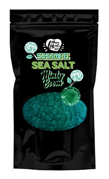 MonoLove Bio соль-шиммер для ванны Minty Boom с ароматом мятной жвачки 250г