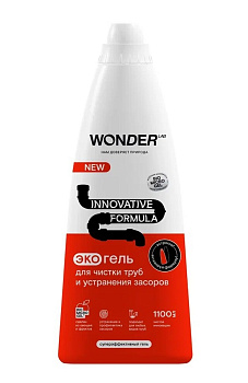 Wonder Lab экогель для чистки труб и устранения засоров 1,1л