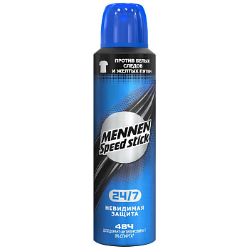 Mennen Speed Stick дезодорант спрей 24/7 невидимая защита 150 мл