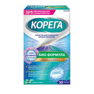 Корега био формула таблетки мятная свежесть 30 шт Уценка