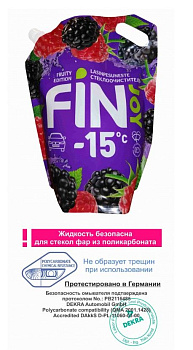 Стеклоомыватель fin joy fruity -15 dp 3л