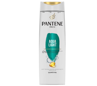Pantene шампунь легкий питательный и укрепляющий для тонких волос aqua light 400 мл