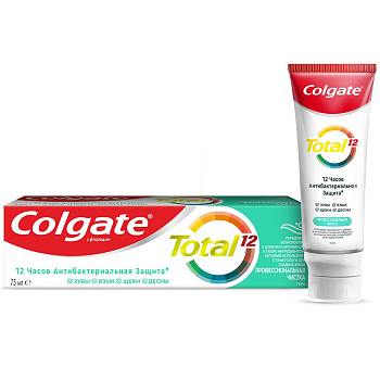 Colgate зубная паста total пррофессионал чистка гель 75 мл Уценка