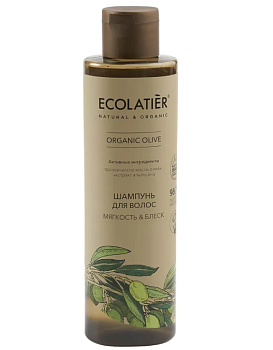 Ecolatier green шампунь для волос мягкость блеск серия organic olive 250 мл