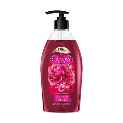 Camay женский парфюмированный пион и красные ягоды 750 мл