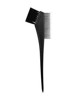 Lei кисть для окраски волос с расчёской черная 30мм