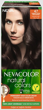 Nevacolor Natural Colors стойкая крем краска для волос 4.7 TURKISH COFFEE турецкий кофе