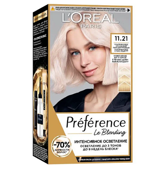 L'oreal Preference краска для волос 11.21 ультраблонд перламутровый