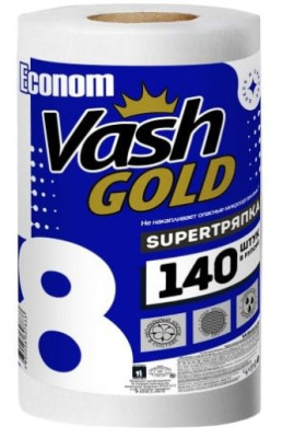 VASH GOLD супер тряпка econom 140 л/рул 1/12