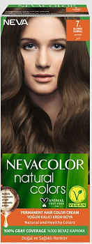 Nevacolor Natural Colors стойкая крем краска для волос 7.  BLONDE русый