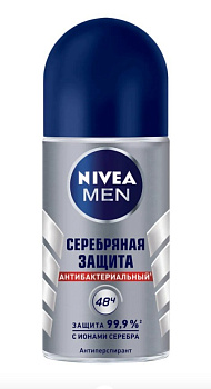 Nivea Men дезодорант роликовый мужской Серебряная защита 50мл