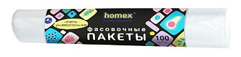Homex пакеты Очень универсальные фасовочные 24*37 100шт