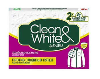 CLEAN&WHITE  Duru мыло хозяйственное против пятен 120г