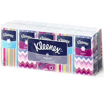 Kleenex носовые платочки original белые 10 шт